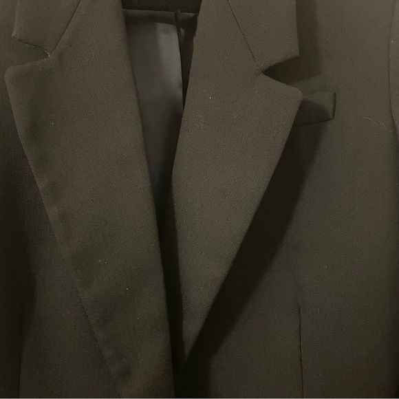 J Crew Willa Blazer Black Italian Wool Blend Excellent Condition -Size 10 - Picture 4 of 10